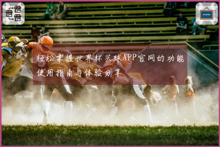 轻松掌握世界杯买球APP官网的功能使用指南与体验分享